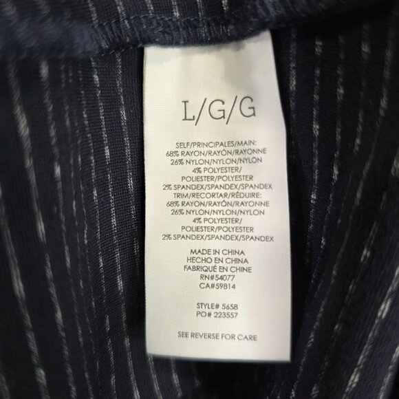 Womens Cabi Navy Blue Button Up Blazer Jacket 3/4 Sleeves Rayon Blend Size L - Picture 3 of 7